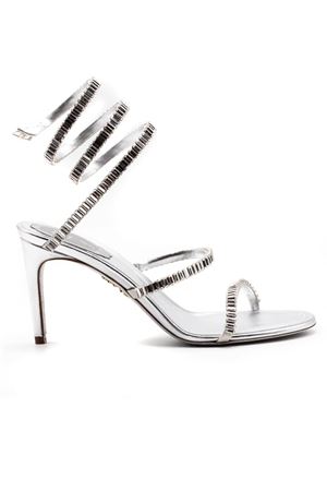 Sandalo Cleo in pelle argento 80 RENE CAOVILLA | C12674080NA01V118SILVER